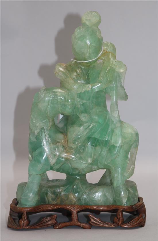 A Chinese hardstone carving 27.5cm.